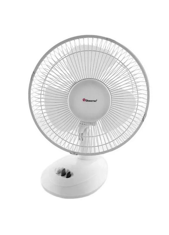Вентилятор настільний MS-1624 безшумний 3 швидкості 23 Вт Білий Domotec (297331526)