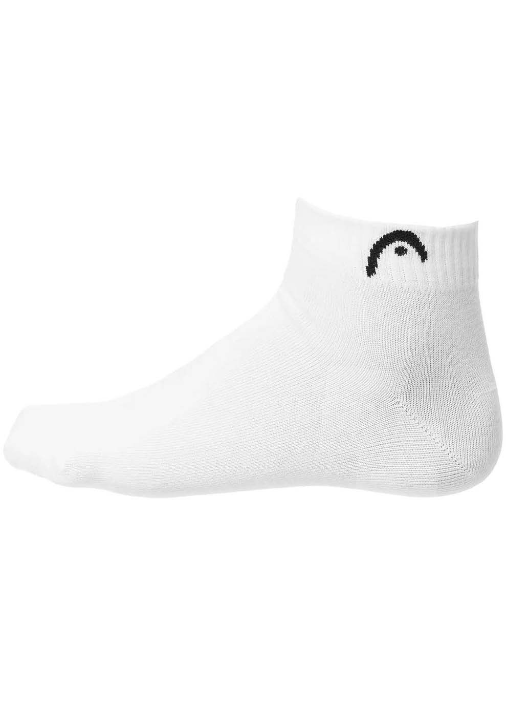 Белые носки all sports training quarter 3p белый Head однотонные (367191978)