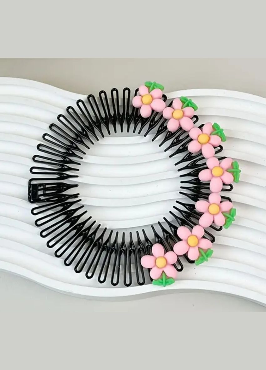 Гнучкий обруч для волосся "Токі струми" з ромашками No Brand (336960869)