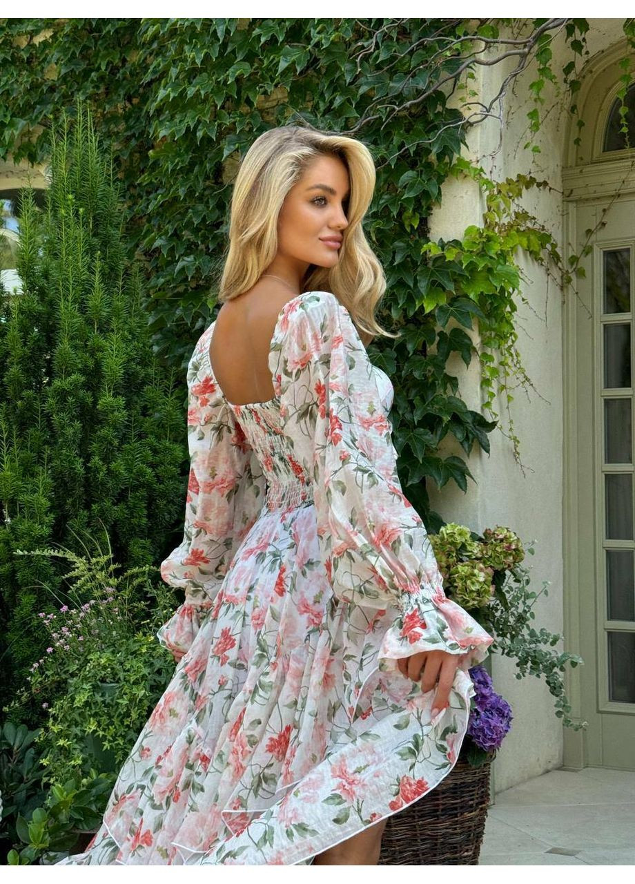 Красное праздничный женское платье асимметричного кроя vivian (mil560) milirud