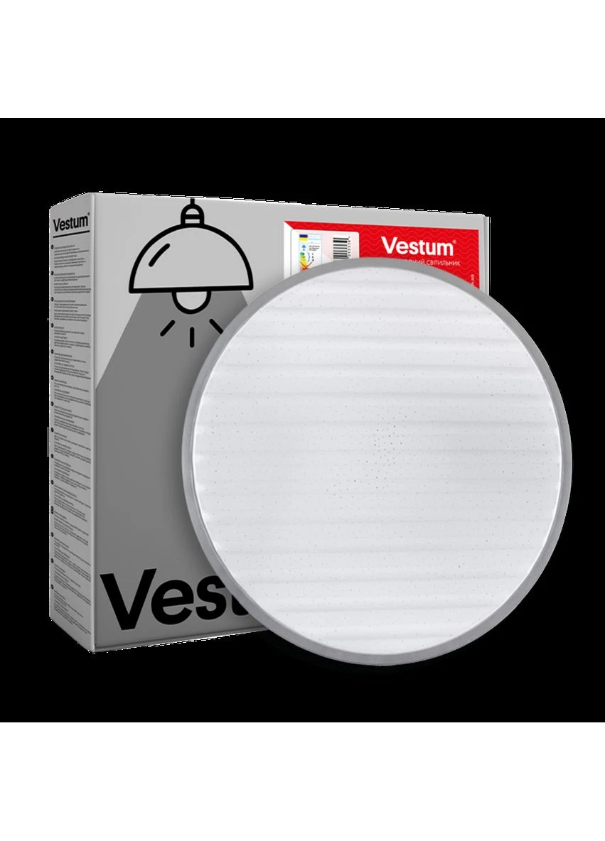 GRILL зоряне небо 36W 375*60мм 4000К 2900Lm без пульта срібний Vestum (374991278)