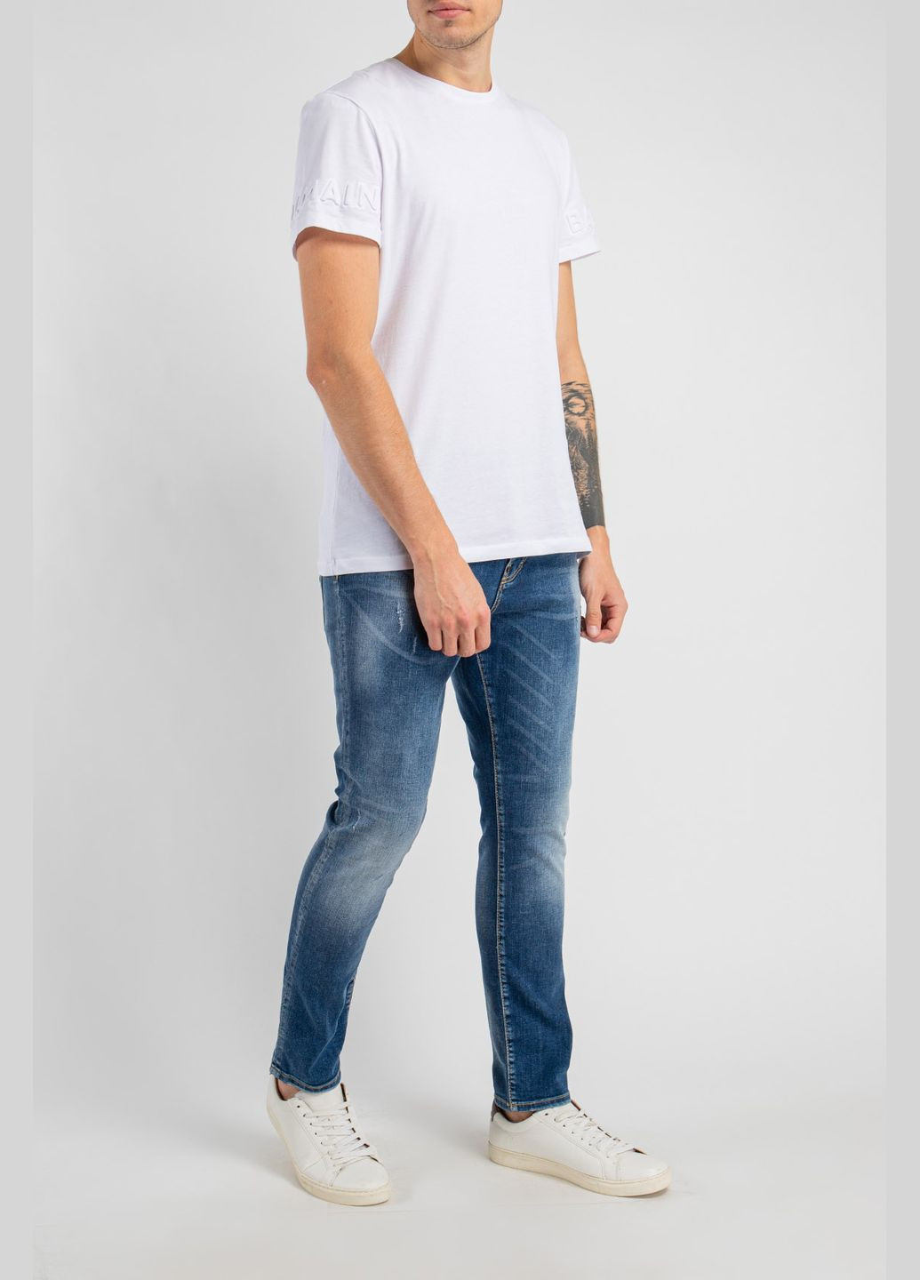 Синие демисезонные темно-синие джинсы с потертостями Dsquared2