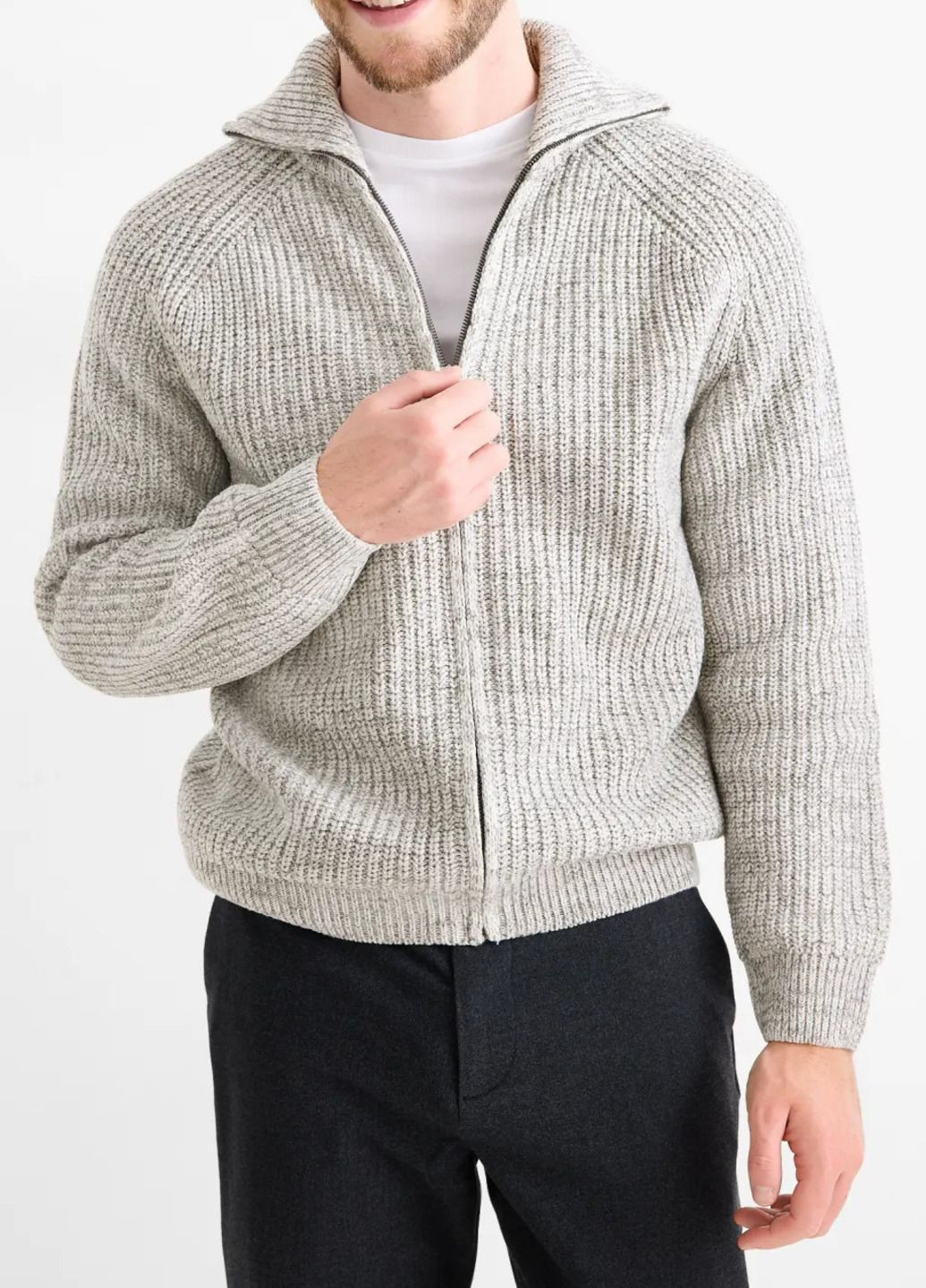 Светло-серый демисезонный кардиган C&A