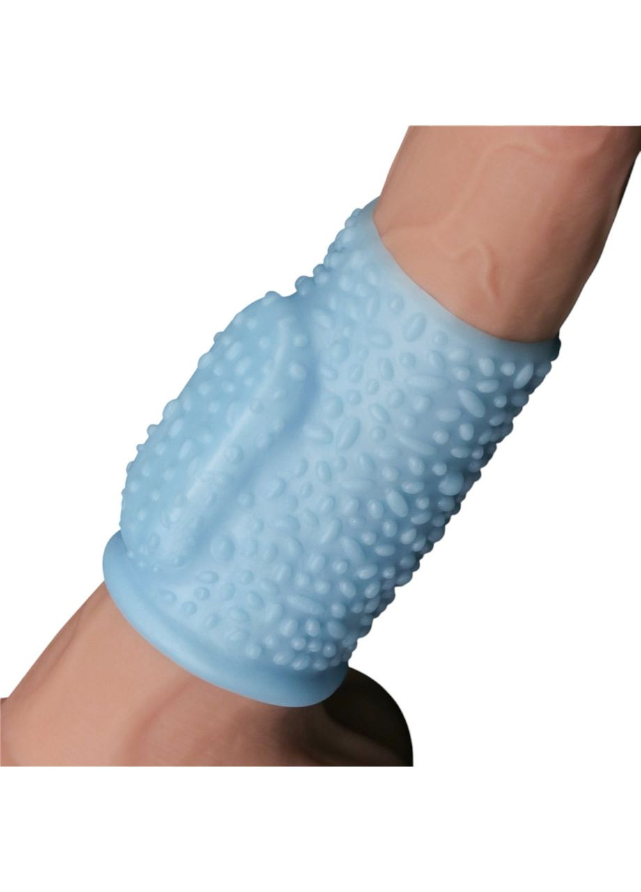 Насадка на пенис Vibrating Drip Knights Ring Blue вибрирующее эрекционное кольцо для усиления ощущений Lovetoy (322244872)