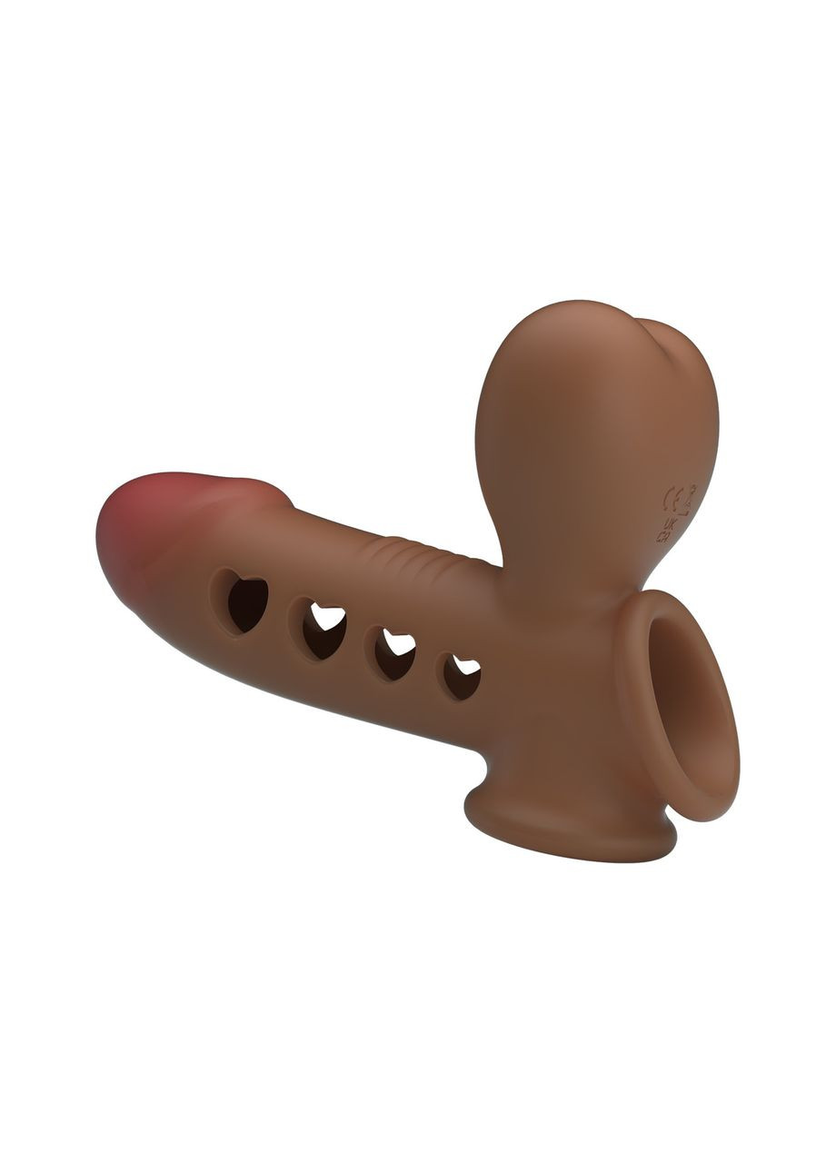 Насадка на член реалистичная Pretty Love Tyronn со стимулирующими выступами, 16.1 х 4.4 см No Brand (361439428)