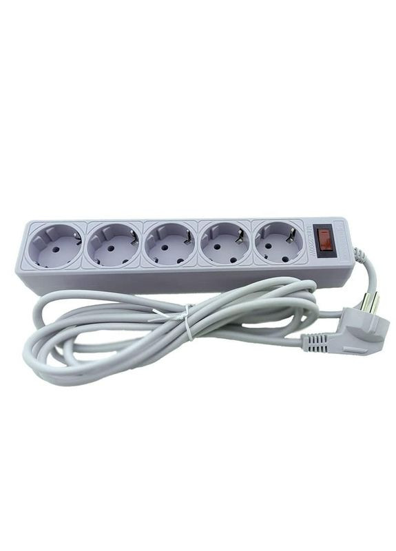 Мережевий фільтр із заземленням 5 гнізд, 3 м, Electro House (346088092)