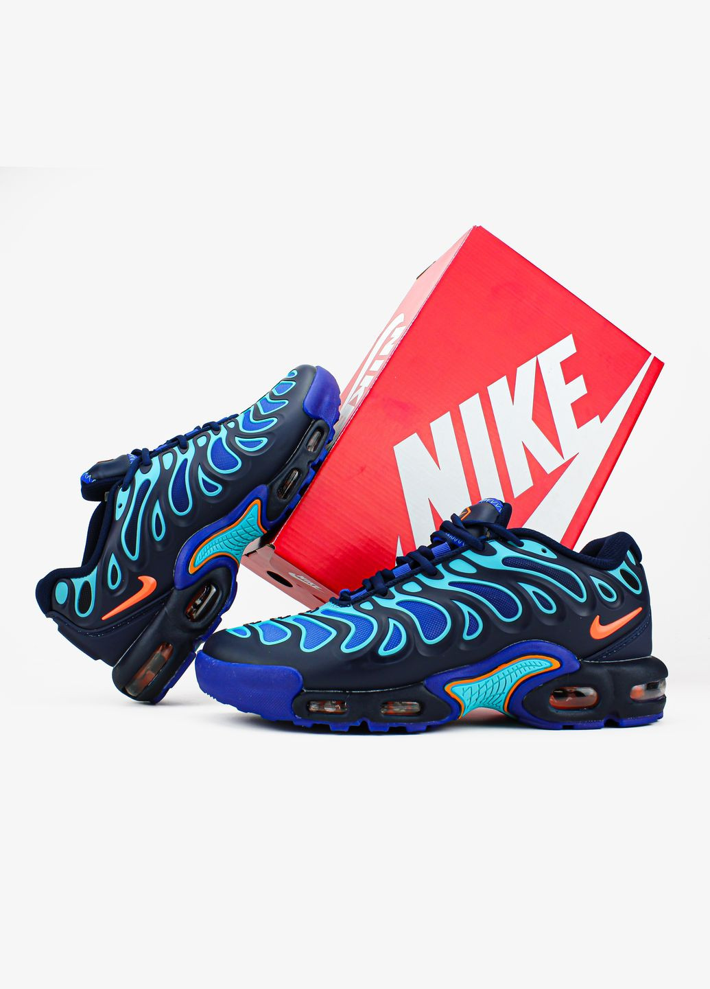 Синие всесезонные кроссовки мужские nike air max tn plus drift blue | найк аир макс тн синие No Brand
