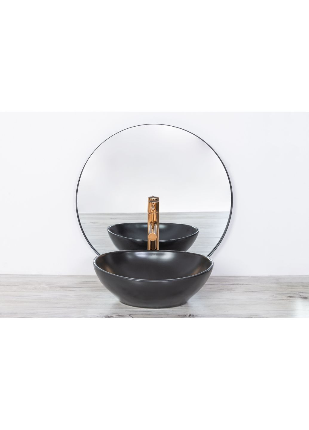 Смеситель для раковины (умывальника) TESS ROSE GOLD розовое золото высокий * Rea (353495546)