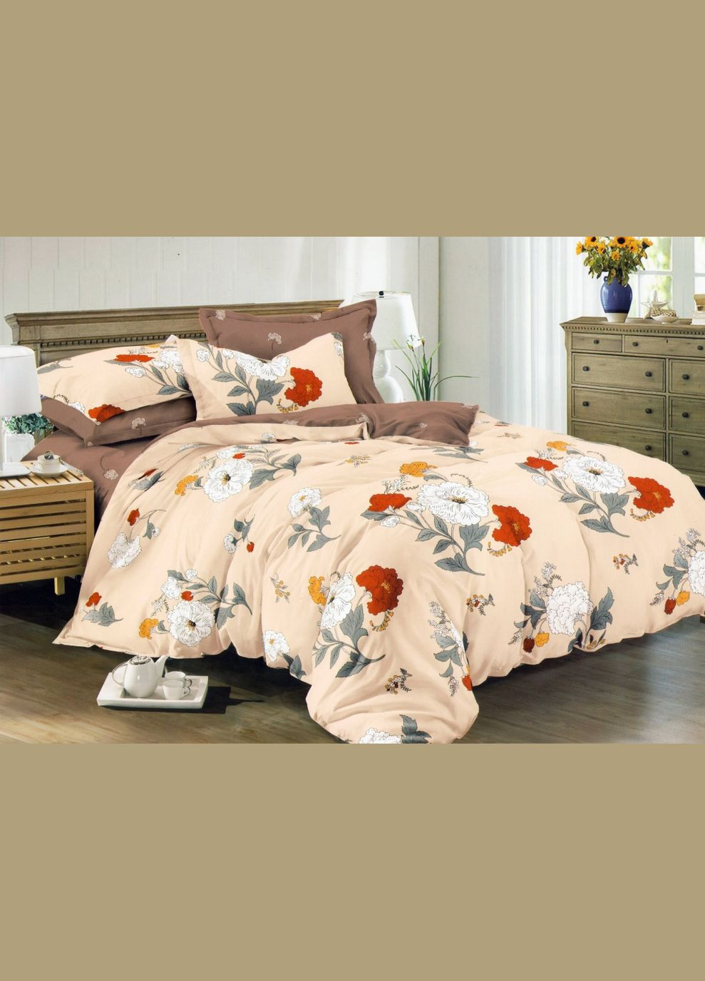 КПБ Сатин Верона 180x215 см 40x60 см ( КТ_pvu_4260_39_40x60 ) Комфорт-текстиль (305695662)