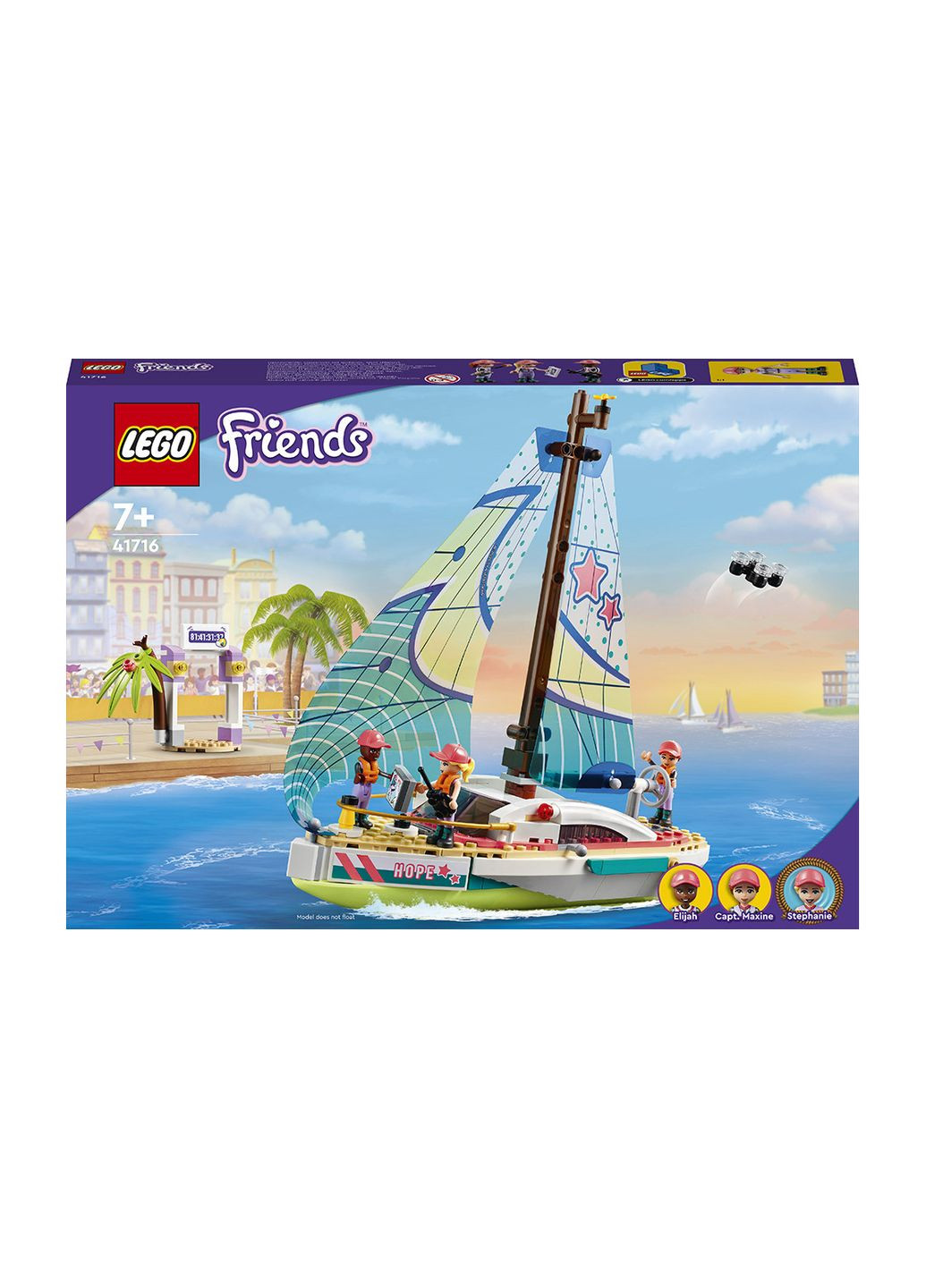 Friends Приключения Стефани на яхте 304 детали (41716) Lego (304055443)