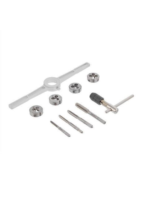 Набір плашок М4-М8 і мітчиків М4-М8 10 од. SD-8025 S&D (361151226)