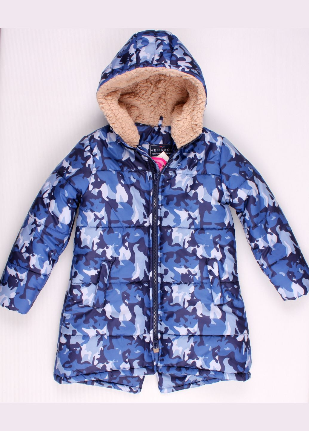 Синя демісезонна куртка 3406 індиго Verscon