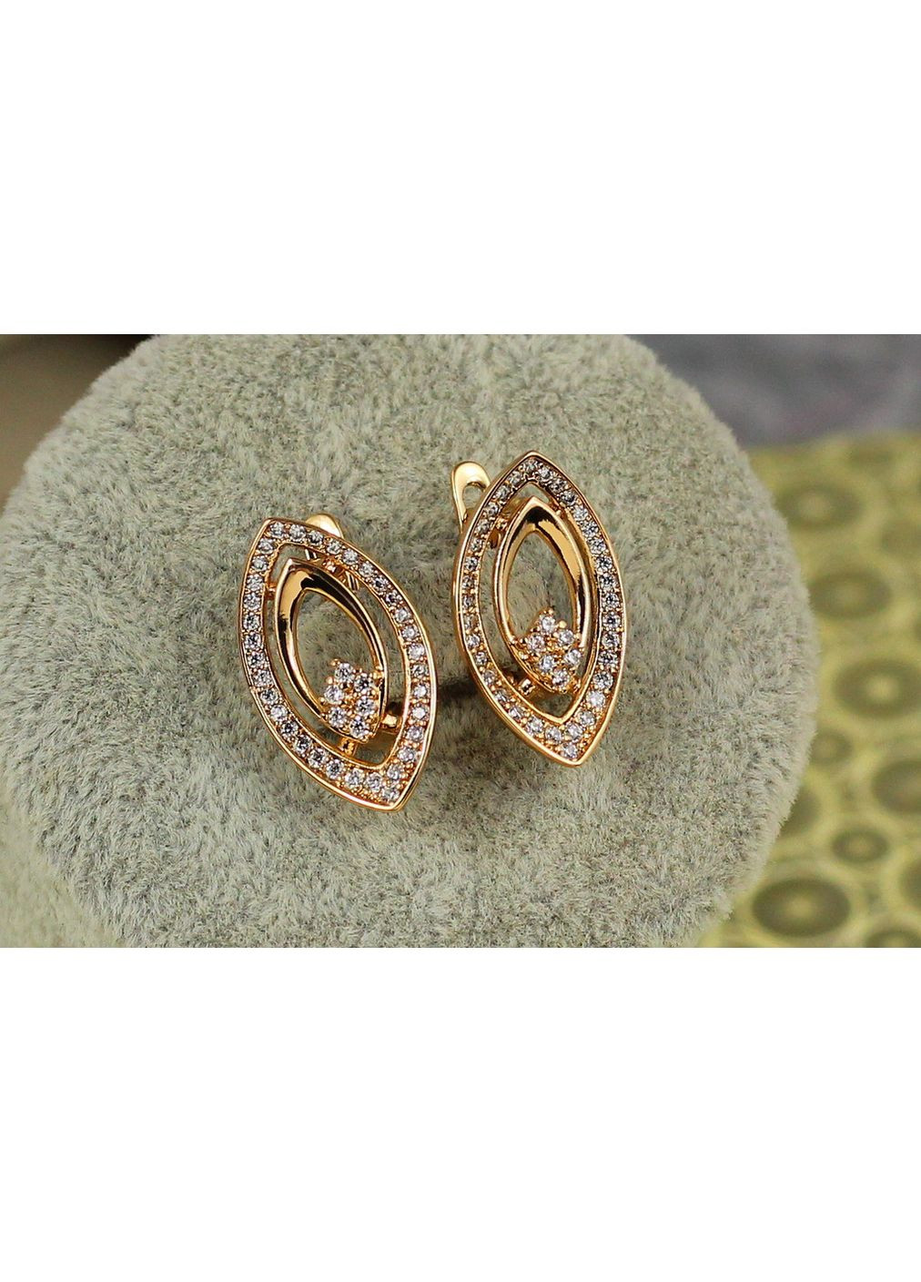 Сережки Амаретто 2 см золотисті love-shopping Xuping Jewelry (354655960)