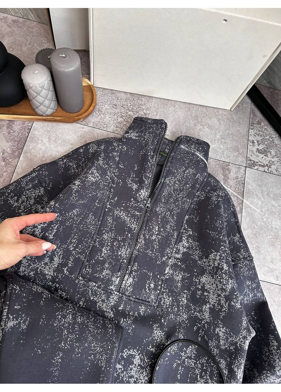 Женский принтованный флисовый костюм No Brand Р4942-344/1 (365815495)