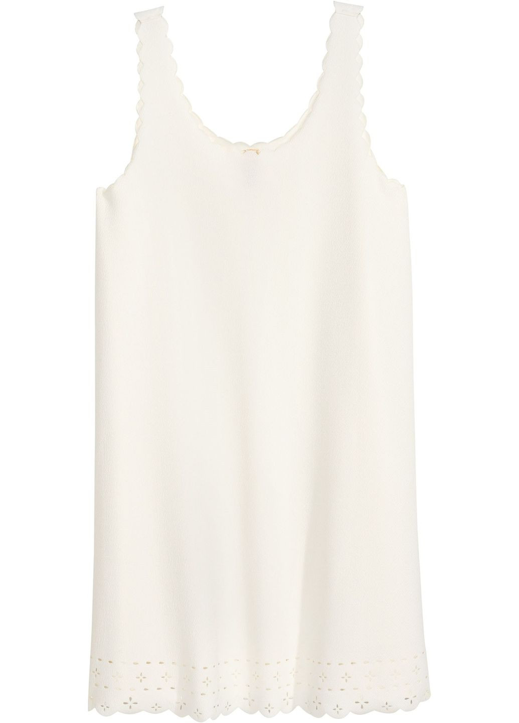 Белое платье б/р H&M однотонное