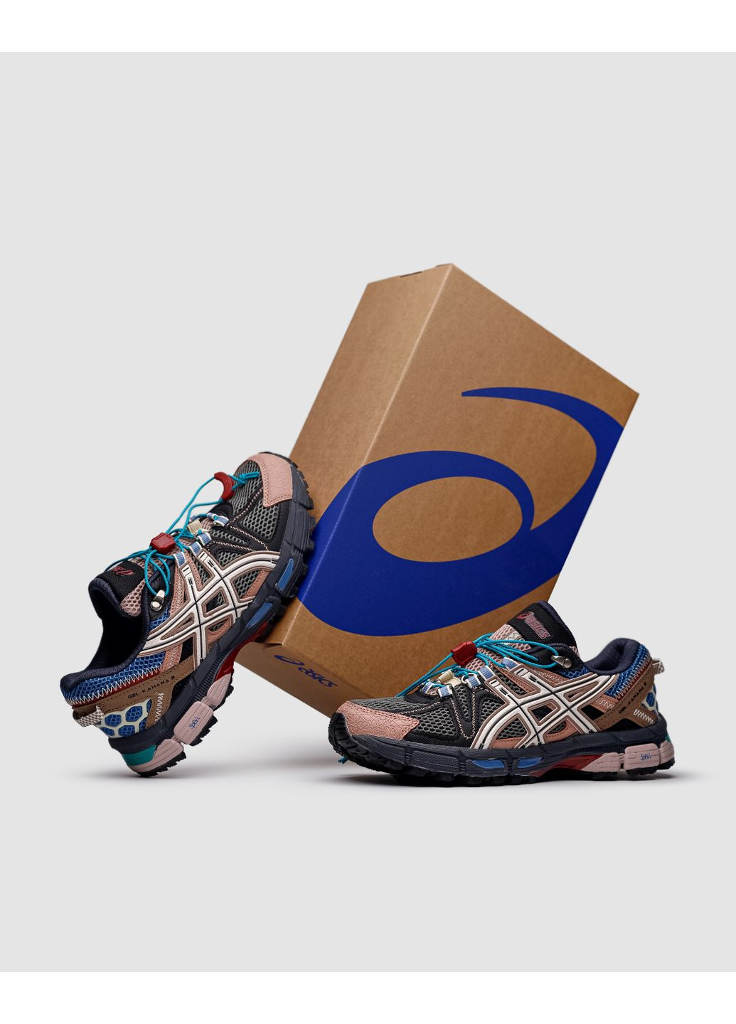 КРОССОВКИ ЖЕНСКИЕ ASICS GEL KAHANA 8 FL BROWN BLUE АСИКС ГЕЛЬ КАХАНО 8 No Brand комбинированные демисезоны (367176862)