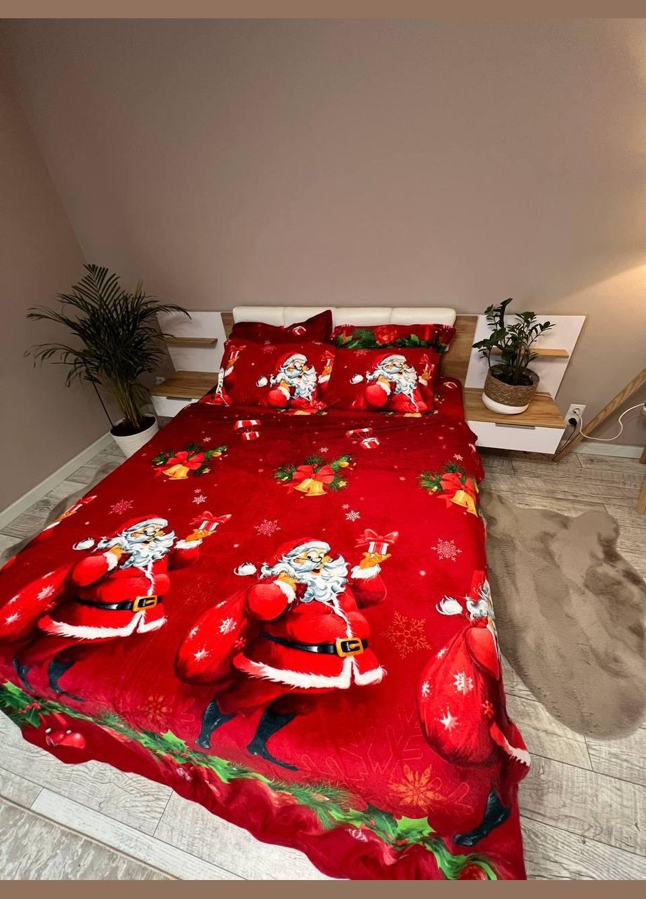 Плюшевое постельное белье Евро 200х230 см (П4Кal-ng-001-2) No Brand (308754441)