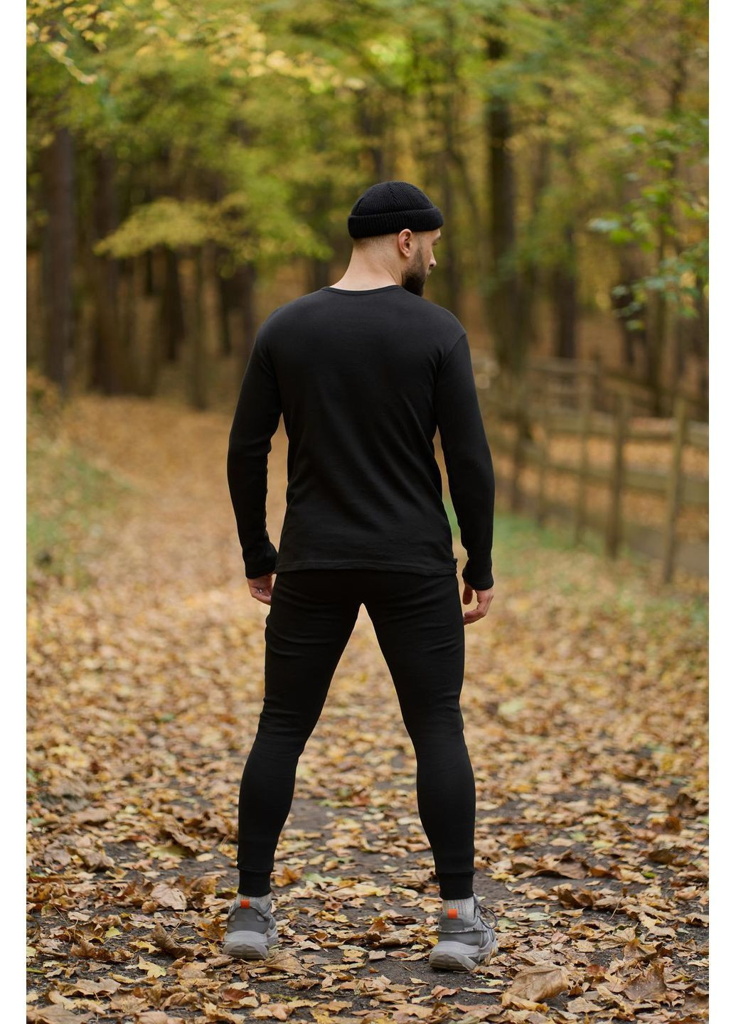 Термобілизна чоловіча "Thermo hot" чорна / Комплект термобілизни на флісі для спорту та повсякденного носіння Intruder (365957276)