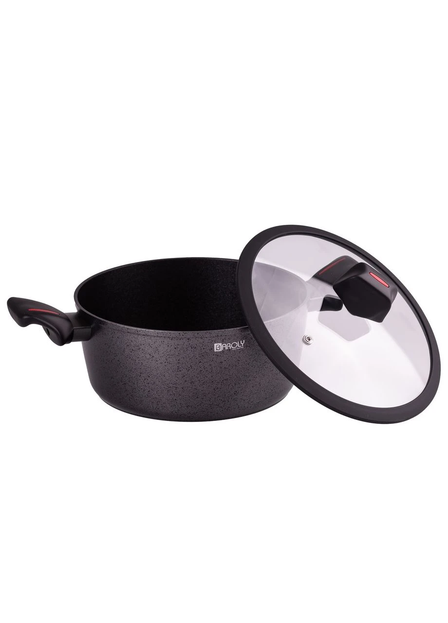 Каструля з антипригарним гранітним покриттям і товстим дном 24 см TS Kitchen (390094656)