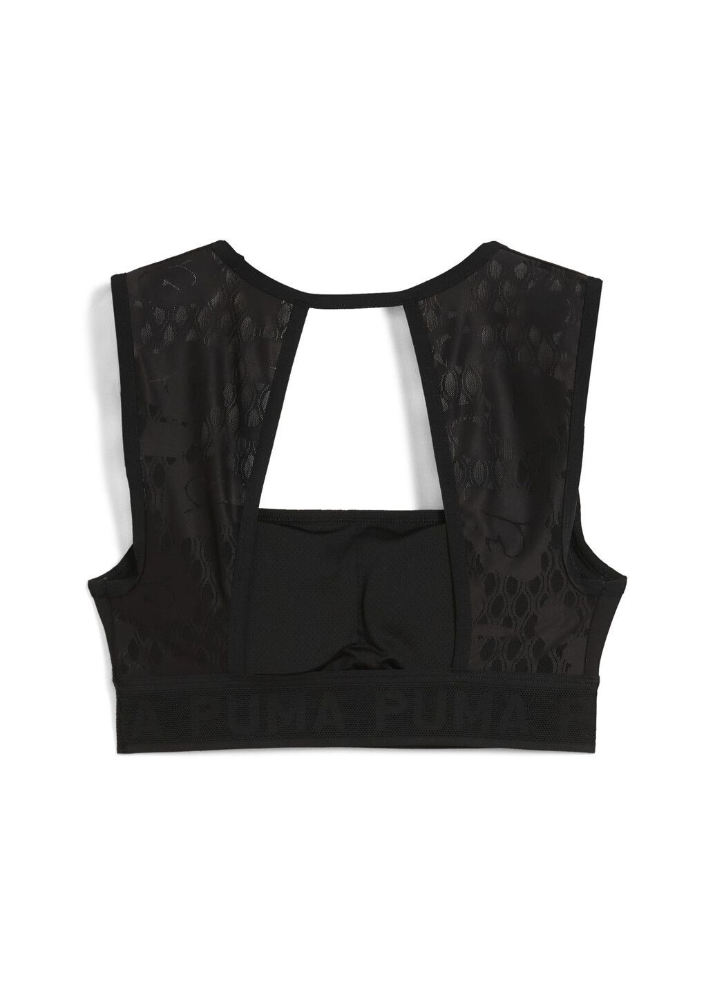 Чорний спортивний бра move lace bra Puma поліестер, еластан