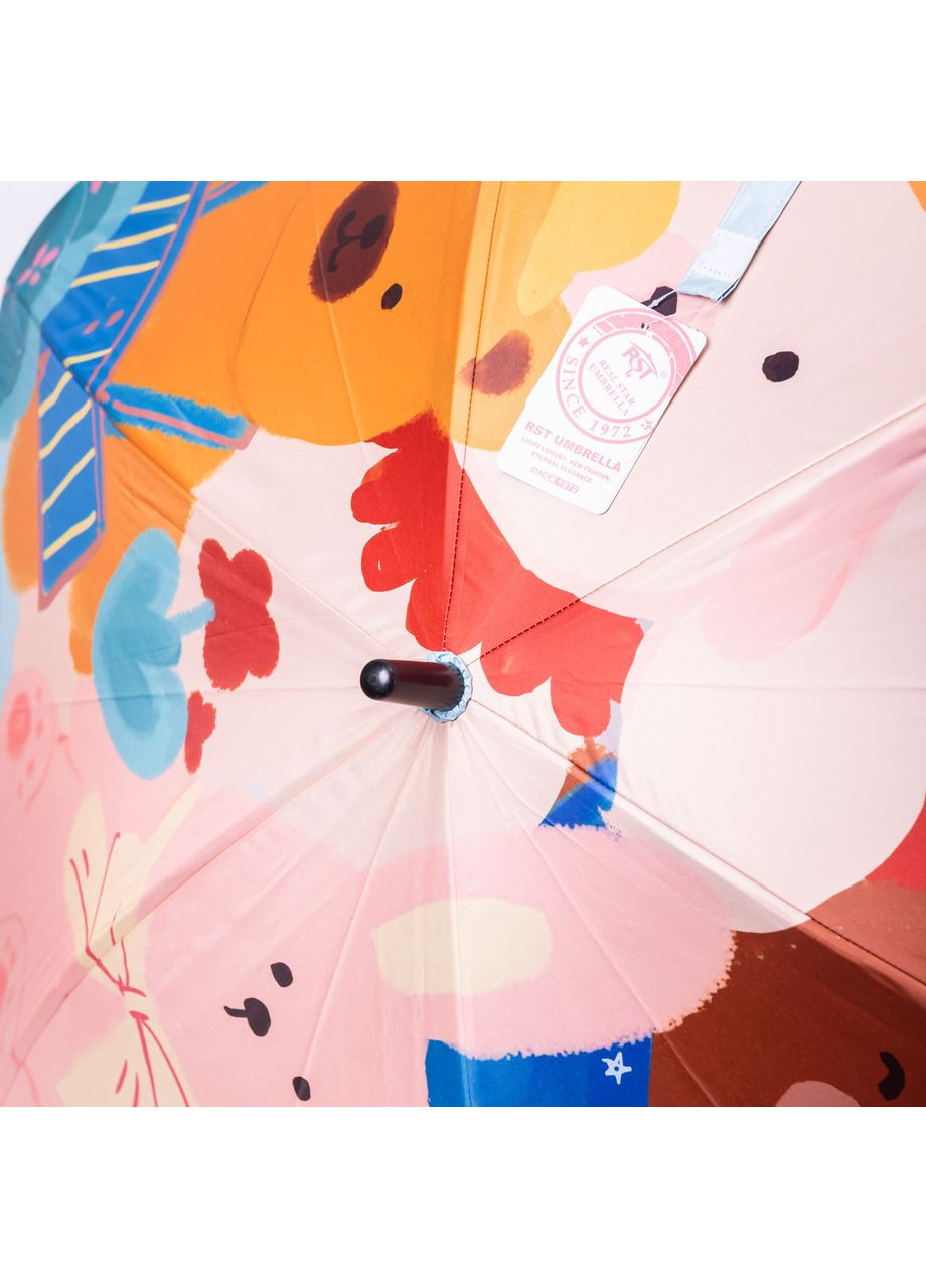 Комбинированный зонт детский механический элегантный с принтом прочный надежный из полиэстера диаметр 90 см hp-23-13r Yiwu (370675502)