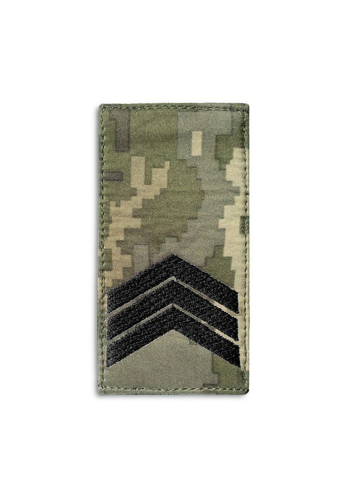 Шеврон на липучці погон звання Сержант ЗСУ 5х10 см IDEIA (275870867)