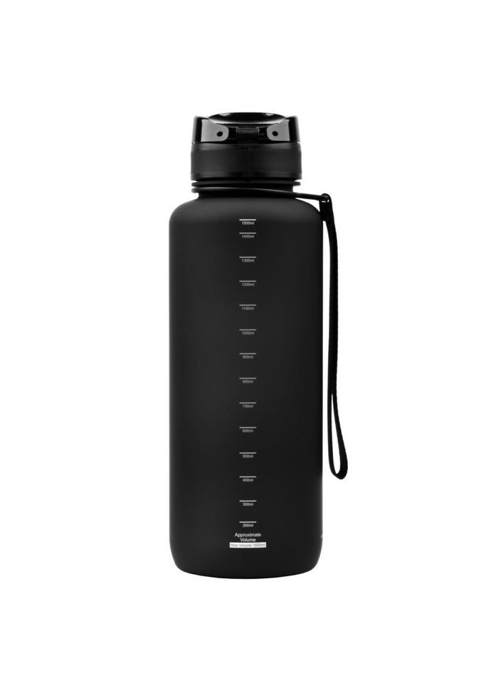 Бутылочка для воды UZSPACE 3056(Black) 1500 мл, черная No Brand (339780781)