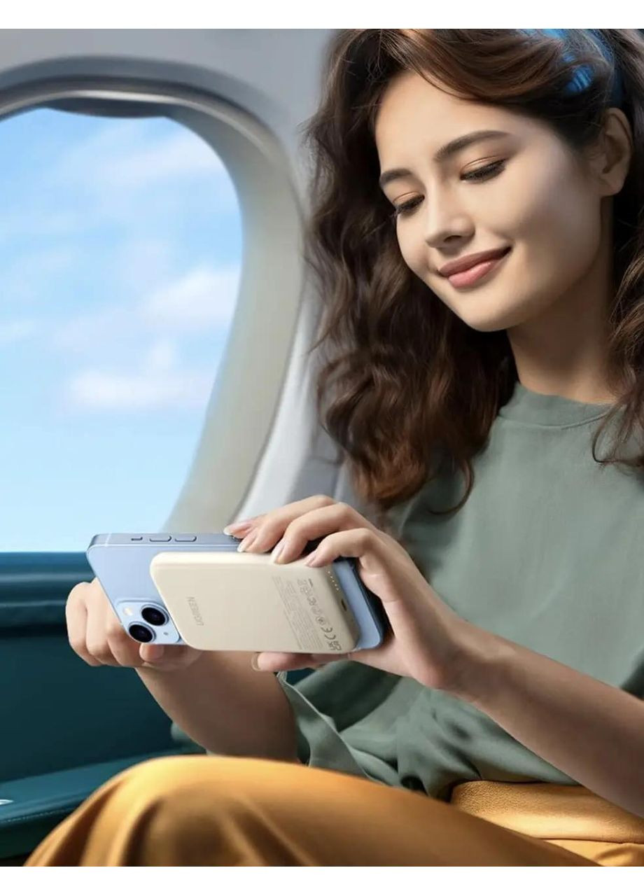 Магнітний Magsafe Павербанк PB560 5000 mAh 15 Вт з бездротовою магнітною зарядкою для iPhone Ugreen (349824327)