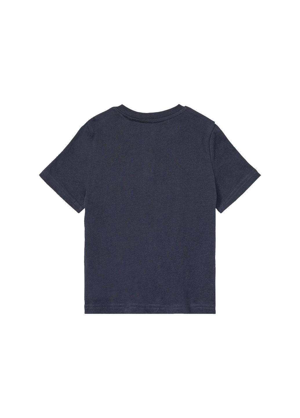 Темно-синя демісезонна футболка з планкою на гудзиках для хлопчика 403695 темно-синій Lupilu