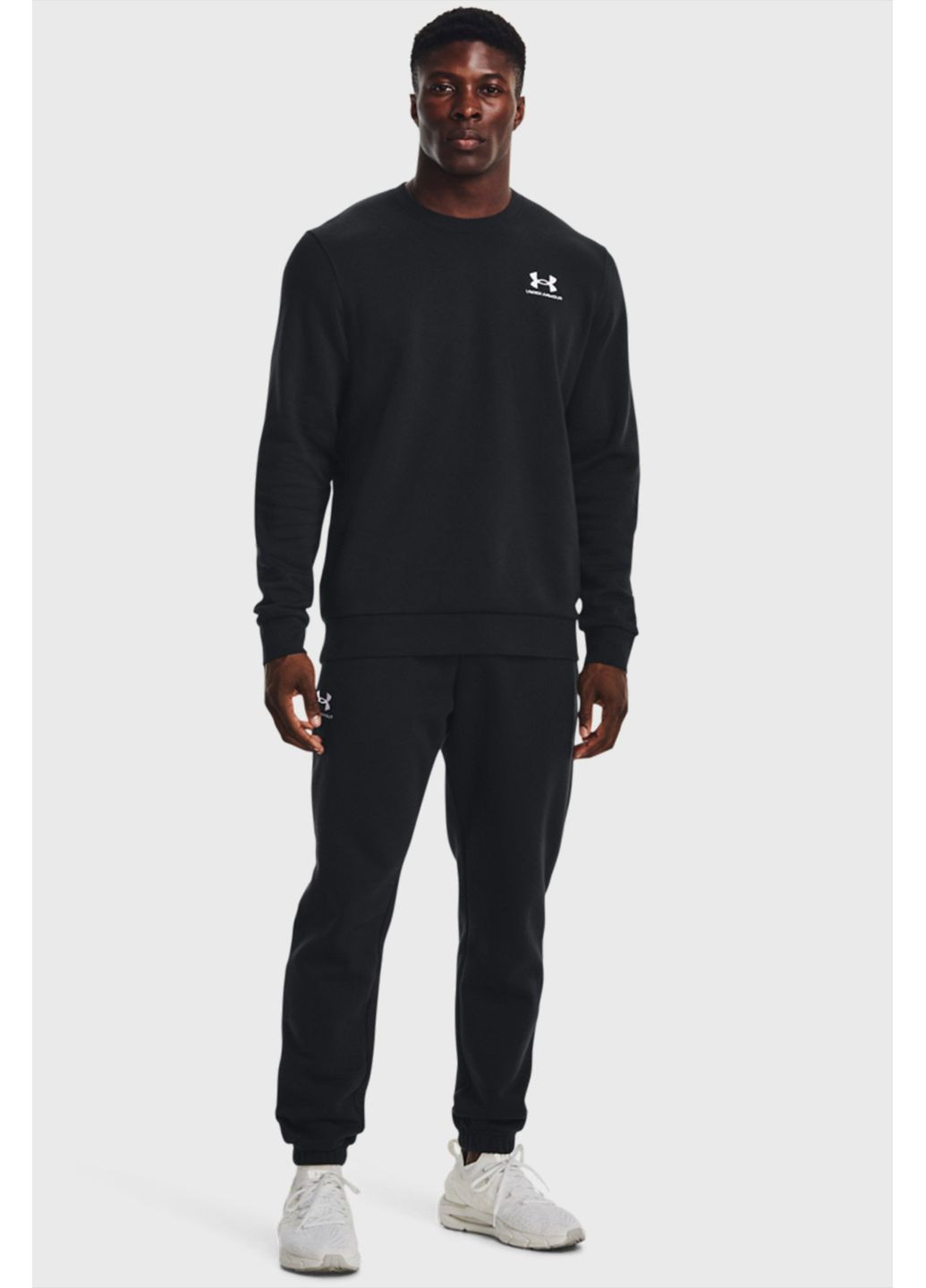 Кофта мужская Ua Essential Fleece Crew (1374250-001) Under Armour (370780368)