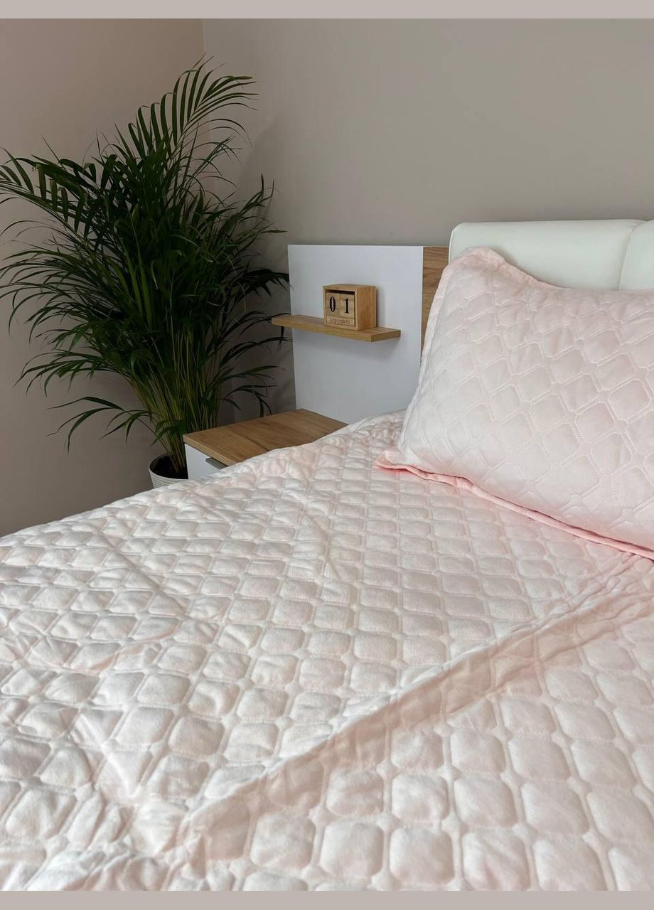 Покрывало велюр 2 наволочки гипоаллергенное (П4К-velur-pokruvalo-0100-02) No Brand (306633822)