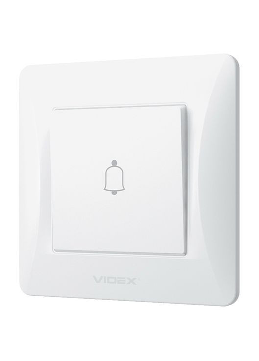 Кнопка дзвінка BINERA VFBNDB1-W біла Videx (282313081)
