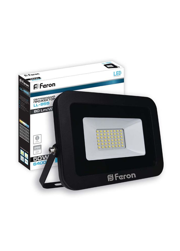 Світлодіодний прожектор LL-855 50Вт 6400K (32121) Feron (370250625)