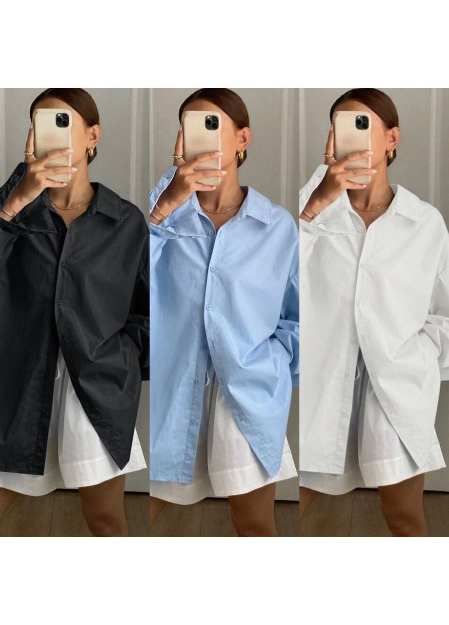 Стильна сорочка з декоративною спинкою No Brand (363829188)