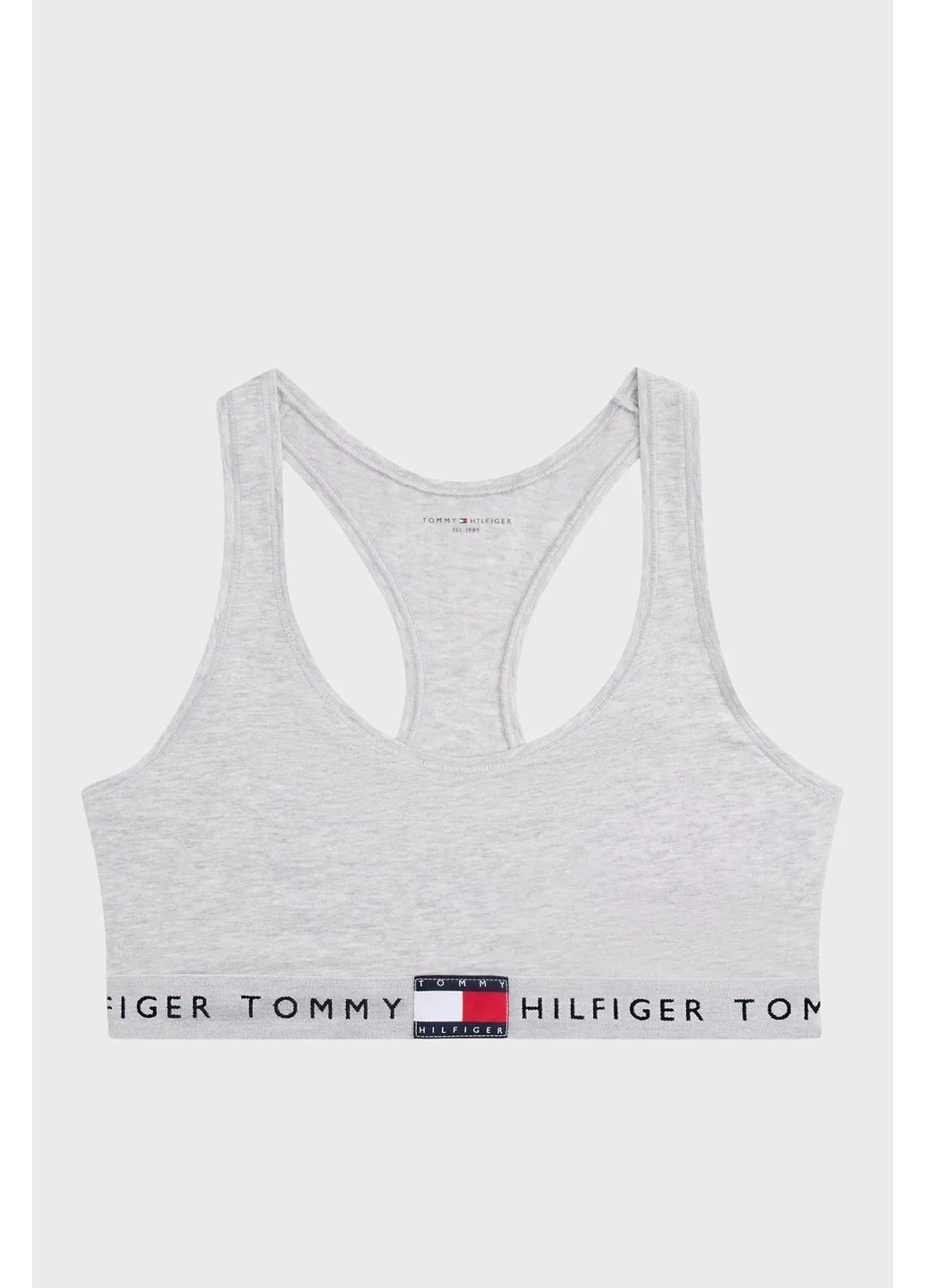 Серый топ бюстгальтер Tommy Hilfiger без косточек хлопок