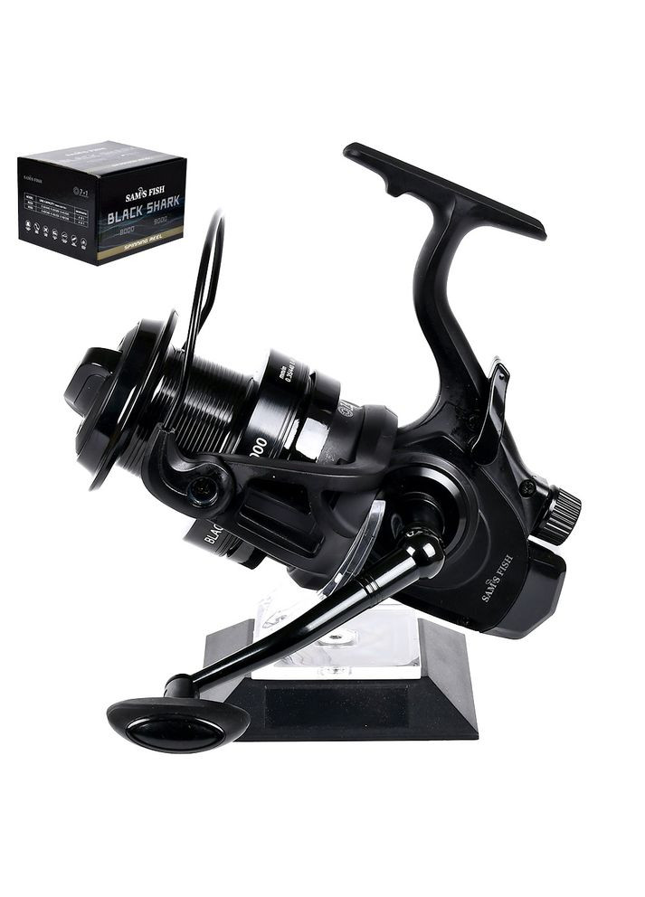 Катушка карповая с бейтранером "Black shark" 8000 7+1bb металл. шпуля Home (341083944)