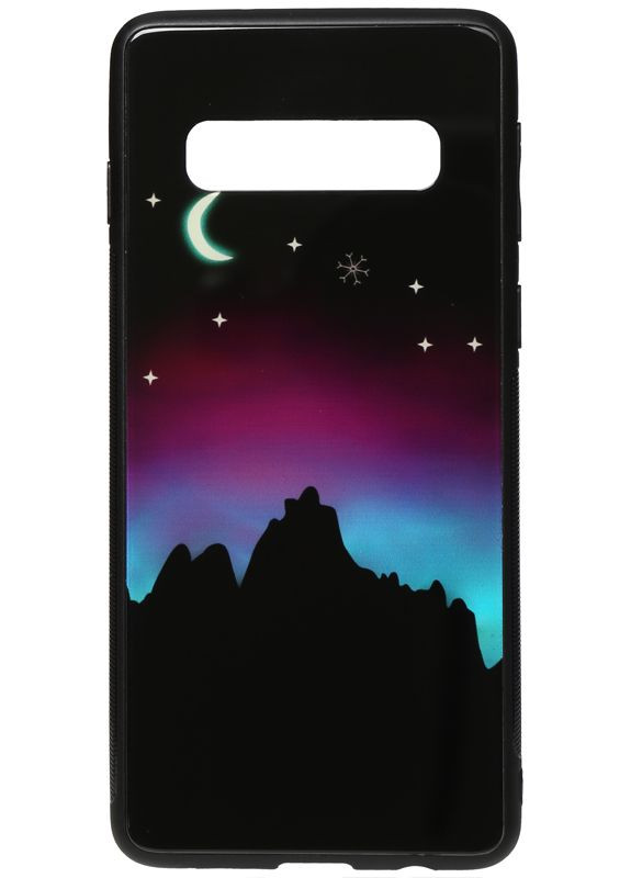 Чехол-накладка Night Light Print Glass Case Samsung Galaxy S10+ Young Moon Toto (301836057)