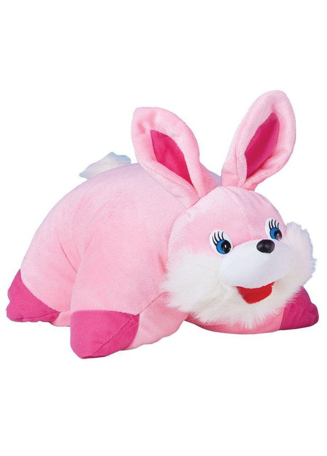 Мягкая игрушка Подушка трансформер зайчик для детей розовая игрушка-подушка из велюра ProDobro (366030777)