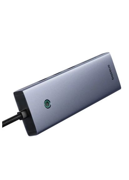 Концентратор USB-C 10-in-1 HDMI 4K60Hz+VGA+3xUSB 3.0+PD+RJ45 1000Mbps+SD/TF+3.5mm gray (B0005280C811-00) Baseus USB-C 10-in-1 HDMI 4K60Hz + VGA + 3xUSB 3.0 + PD + (366652275)