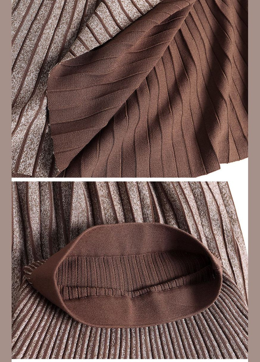 Светло-коричневая кэжуал юбка Forza Viva а-силуэта (трапеция)