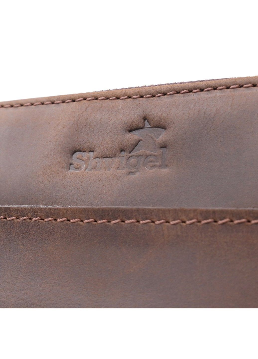 Чоловіча сумка через плече з вінтажної шкіри 20866_1 Коричневий Shvigel (362556827)