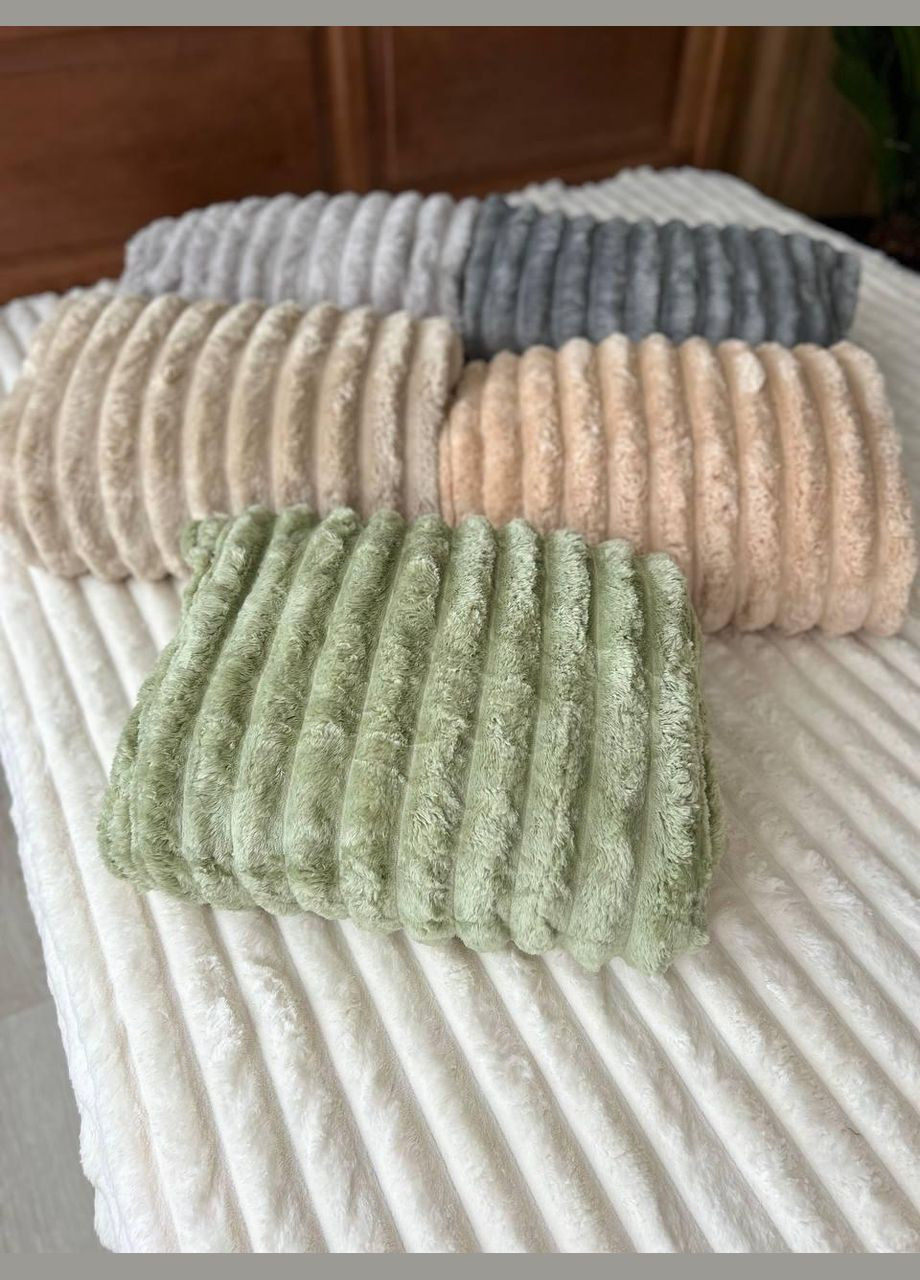 Теплый плед шарпей мягкий плюшевый Капучино (П4К-Mpled002-05) No Brand (306633087)