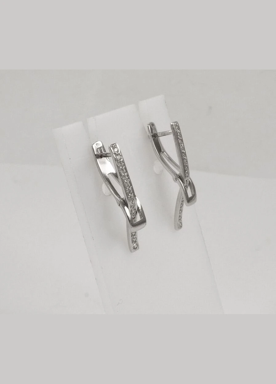 Серьги классические 7319 Maxi Silver (337132956)