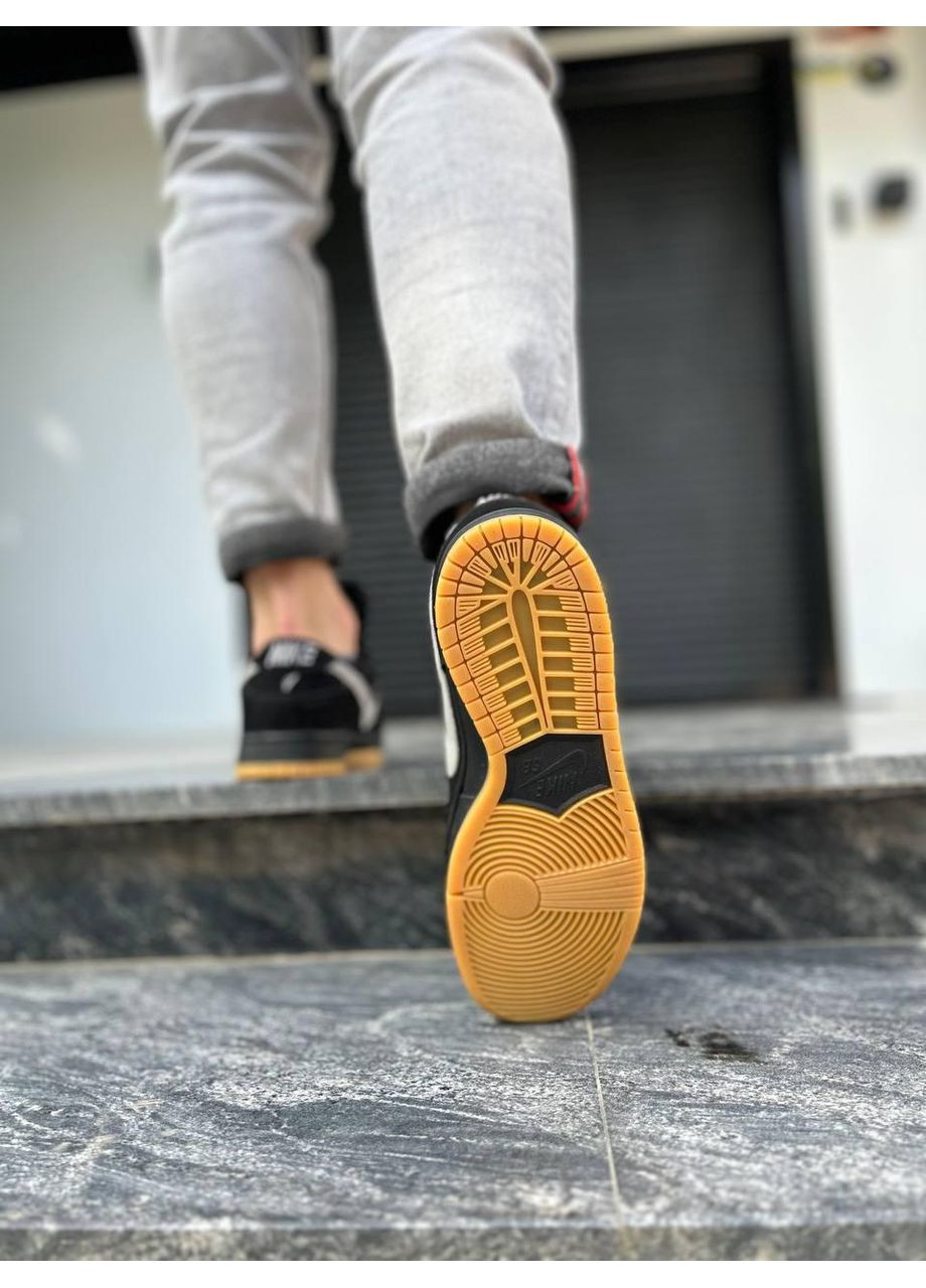 КРОСІВКИ ЖІНОЧІ NIKE SB DUNK BLACK GREY FOG НАЙК СБ ДАНК No Brand сірі зими (368870287)