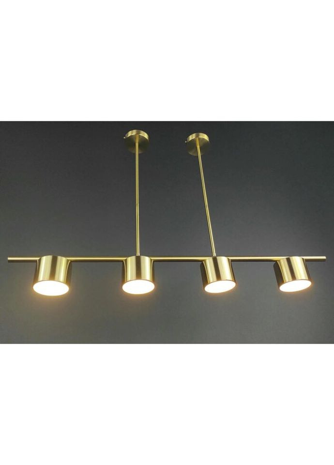 Люстра светодиодная потолочная LED светильник для квартиры на потолок лэд 27719 Латунь 33-63х10х100 см. Sunnysky (324396548)