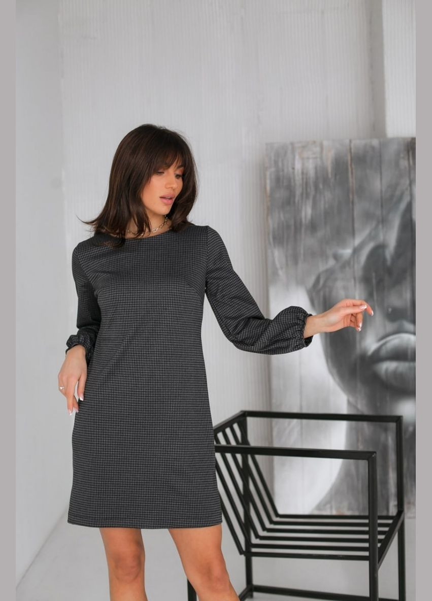 Серое вечернее платье FashionYouWant в клетку