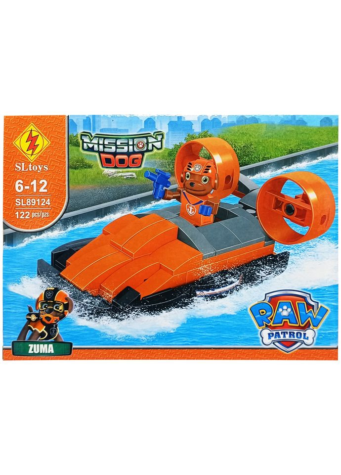 УЦІНКА! Дитячий конструктор Щенячий патруль "Zuma" Bambi SL89124-5-UC 122 деталей No Brand (335004477)
