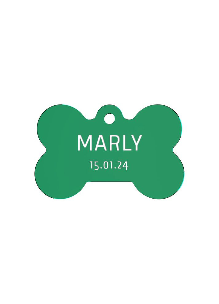 Адресник для собаки Green 30x20мм Ekostar (367609634)