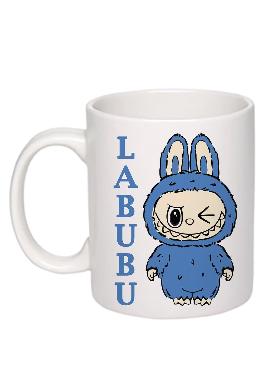 Чашка з друком "Labubu" №2 330 мл (колір білий) (27116) No Brand (336965427)