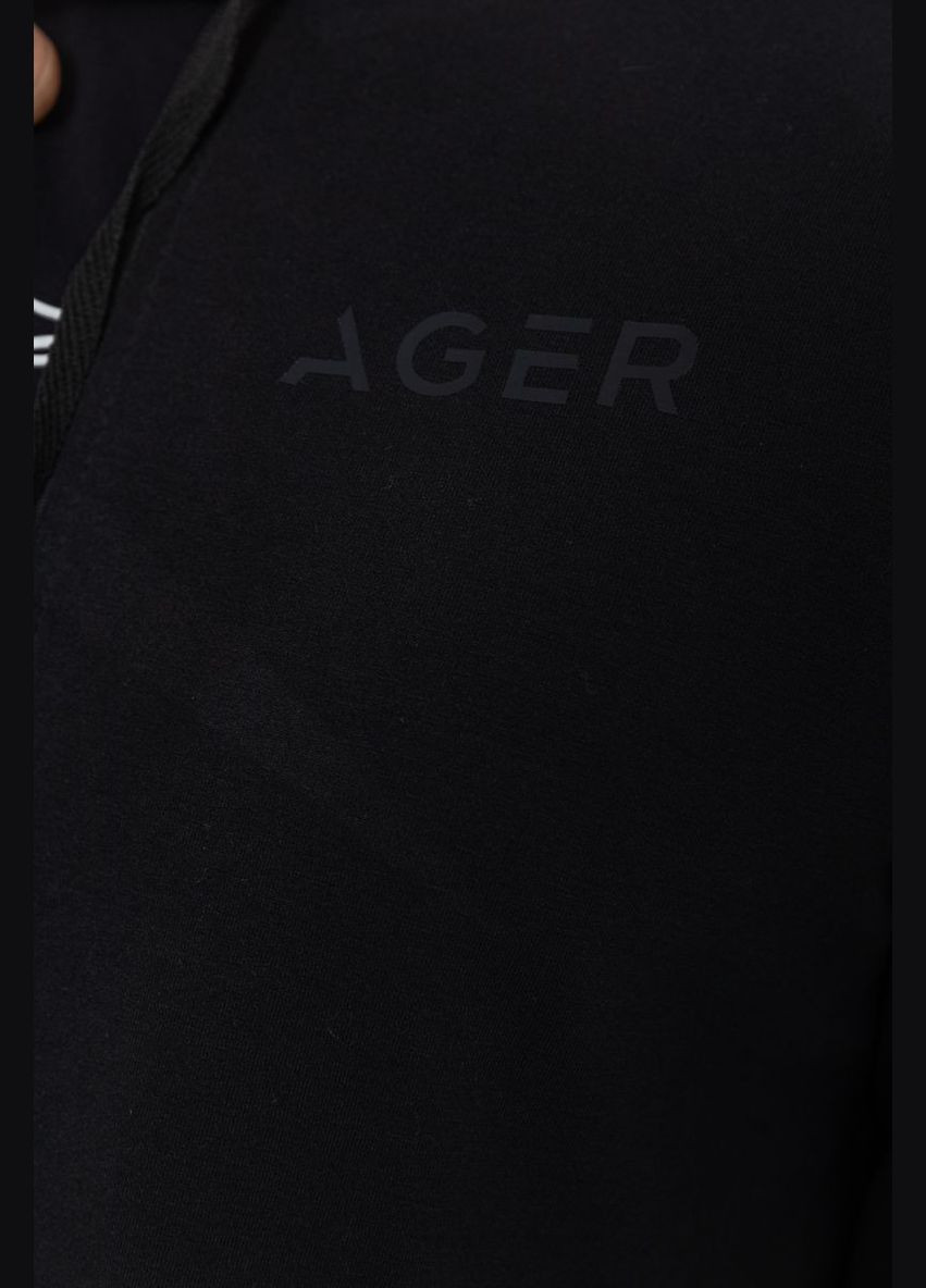 Спорт костюм чоловічий двонитка, колір чорний, Ager (266815035)